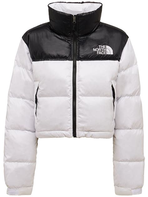 Vanilla Cropped Nylon Down Jacket 